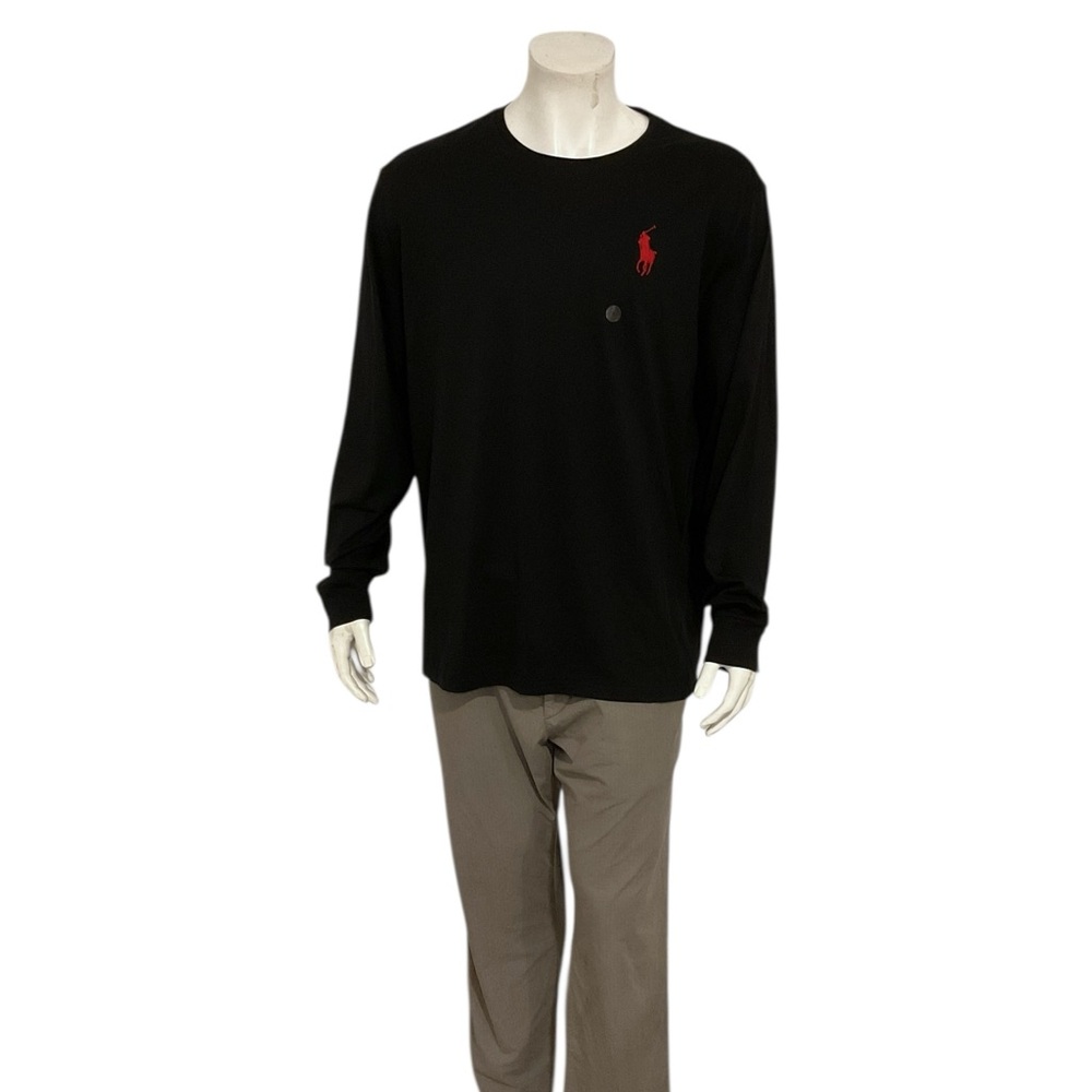Ralph Lauren Men’s Black Long Sleeve Crewneck T Shirt